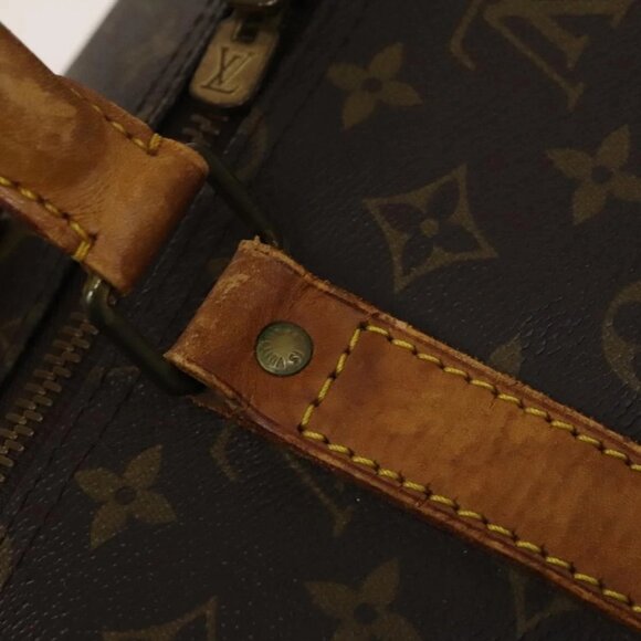 LOUIS VUITTON Monogram Keepall 55 Boston Bag LV Auth - Picture 12 of 16